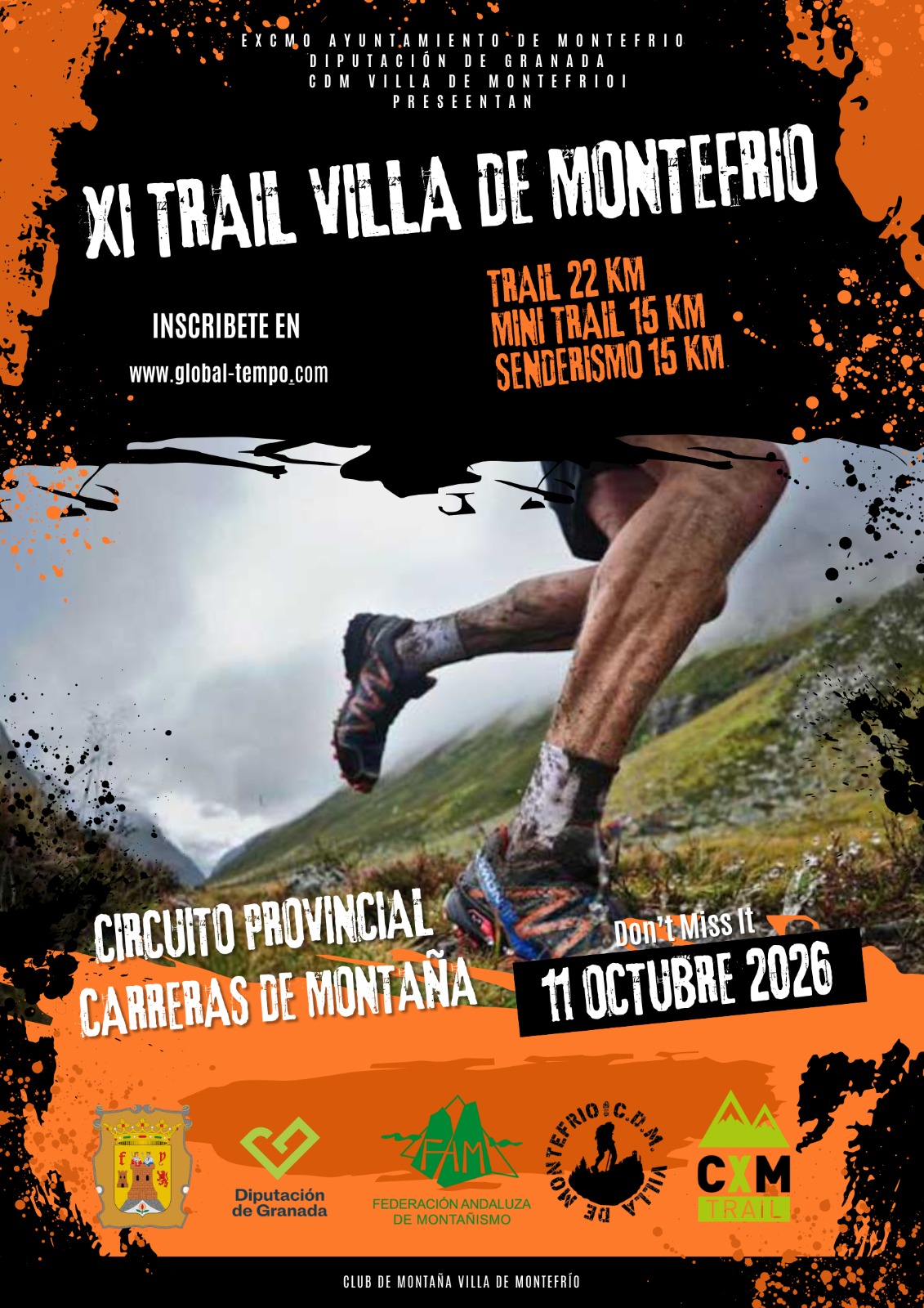 XI TRAIL VILLA DE MONTEFRIO - CIRCUITO CXM DIPUTACIÓN DE GRANADA